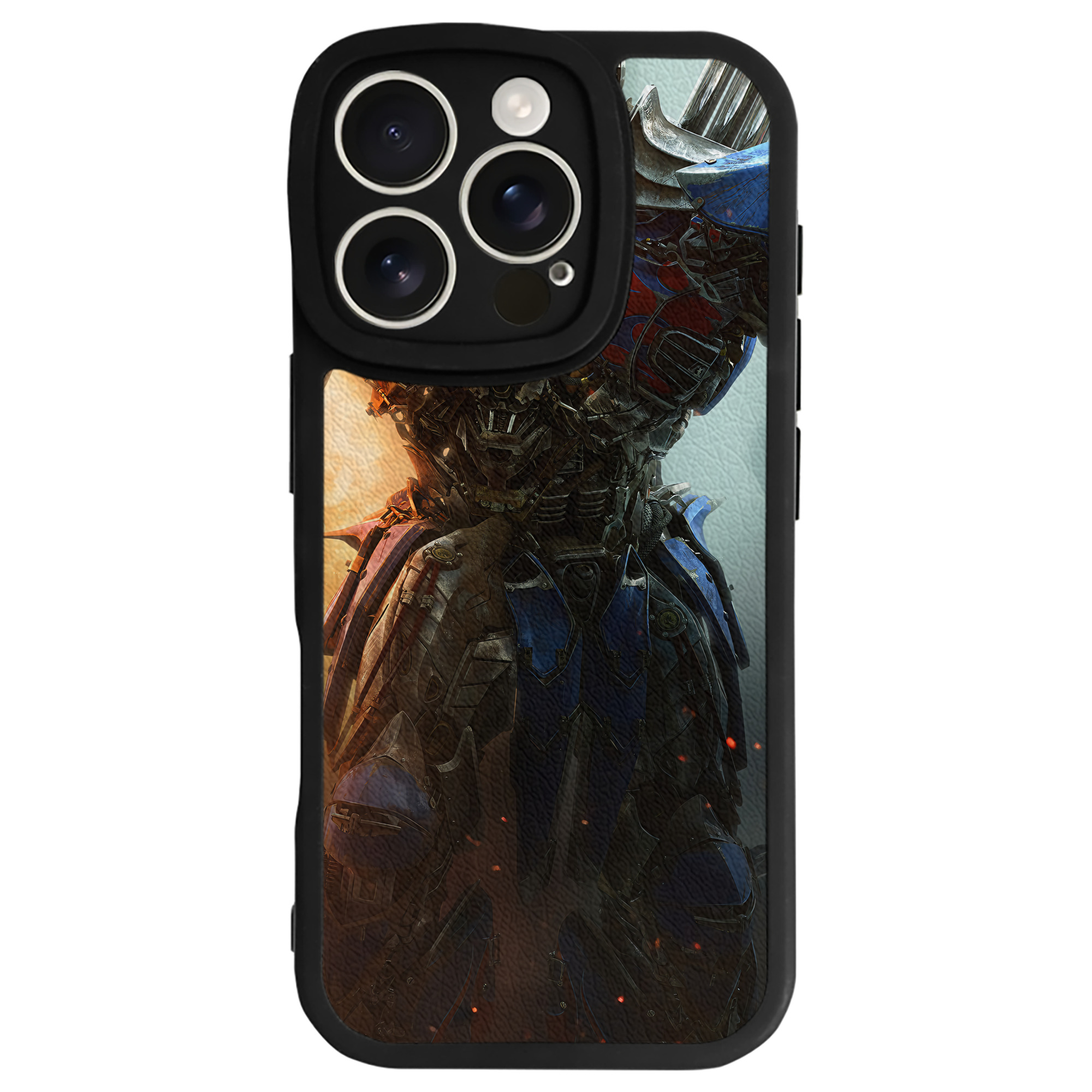 （画像用） Transformers トランスフォーマー 【iPhone 16シリーズ対応】シリコンスマホケース（レザー調） 材質：シリコン